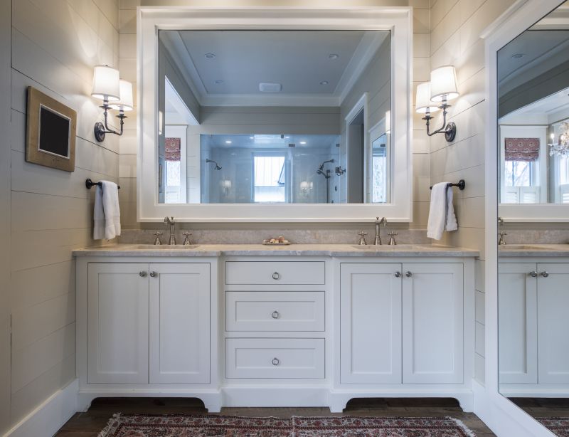 Double Vanity with Modern Fixtures