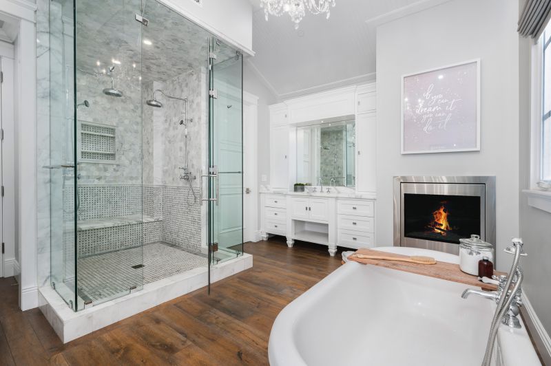 Elegant Shower and Tub Combination